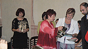 Zleva Mgr. Irena Kopecká, Ludmila Hanáková, Anna Pustovková, Mgr.Václav Michalička